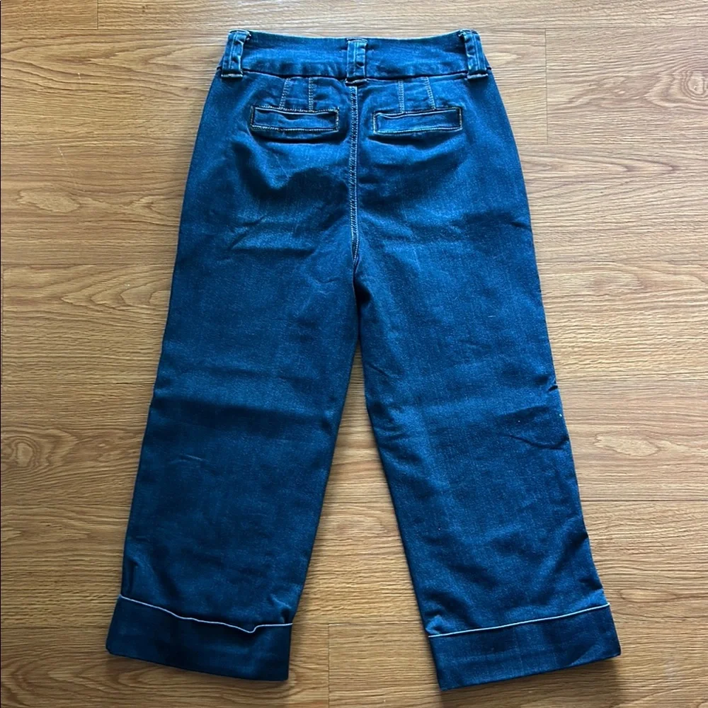 Maurices Blue Ankle Cropped Jeans with Wide-Leg Design - Picture 4 of 8